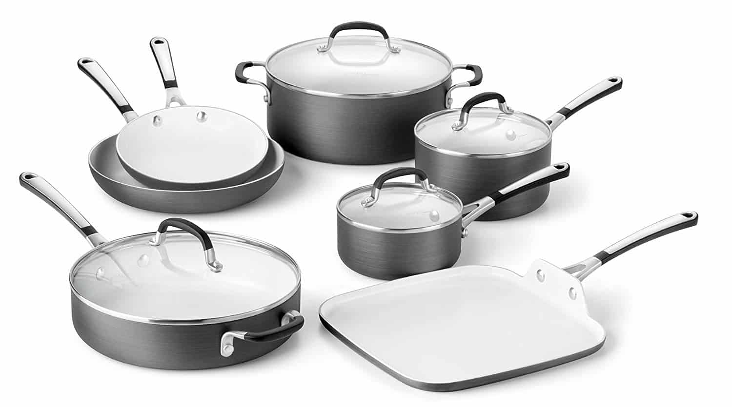 Calphalon® Kitchen Essentials Collection Ceramic Nonstick Cookware Review - Best Ceramic 