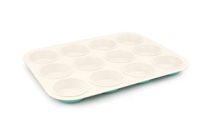 GreenLife Ceramic Nonstick Muffin Pan | Turquoise