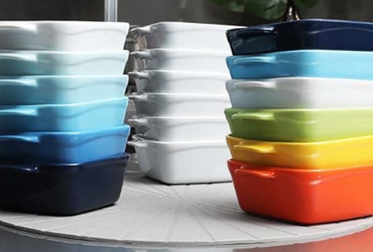 5 Inch Square Ceramic Baking Dish Multi Color Image