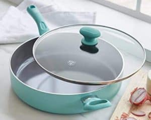 best ceramic saute pan with lid image 1