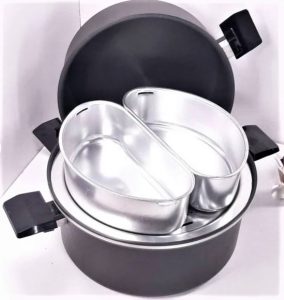miracle maid pots and pans image with steamer