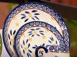temptation dinnerware blue pattern image