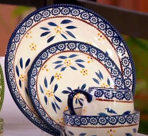 temptation dinnerware blue pattern image