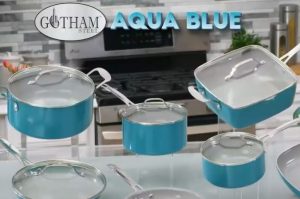 aqua blue pan set image
