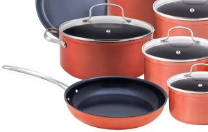 nuwave pots and pans red image