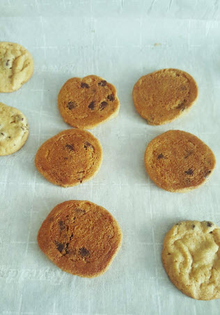 cookies on parchment